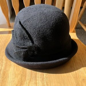 Hat, Black, Womens 20’s style